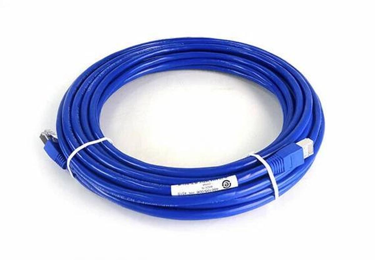 Used LOT OF 2 Hewlett-Packard AF596A HP 10.0M, Blue, CAT6 STP, Cable Data - Ethernet