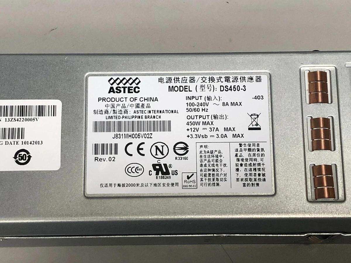 Astec DS450-3 Avaya VSP700ACPSUF2B Hot Swap Power Supply