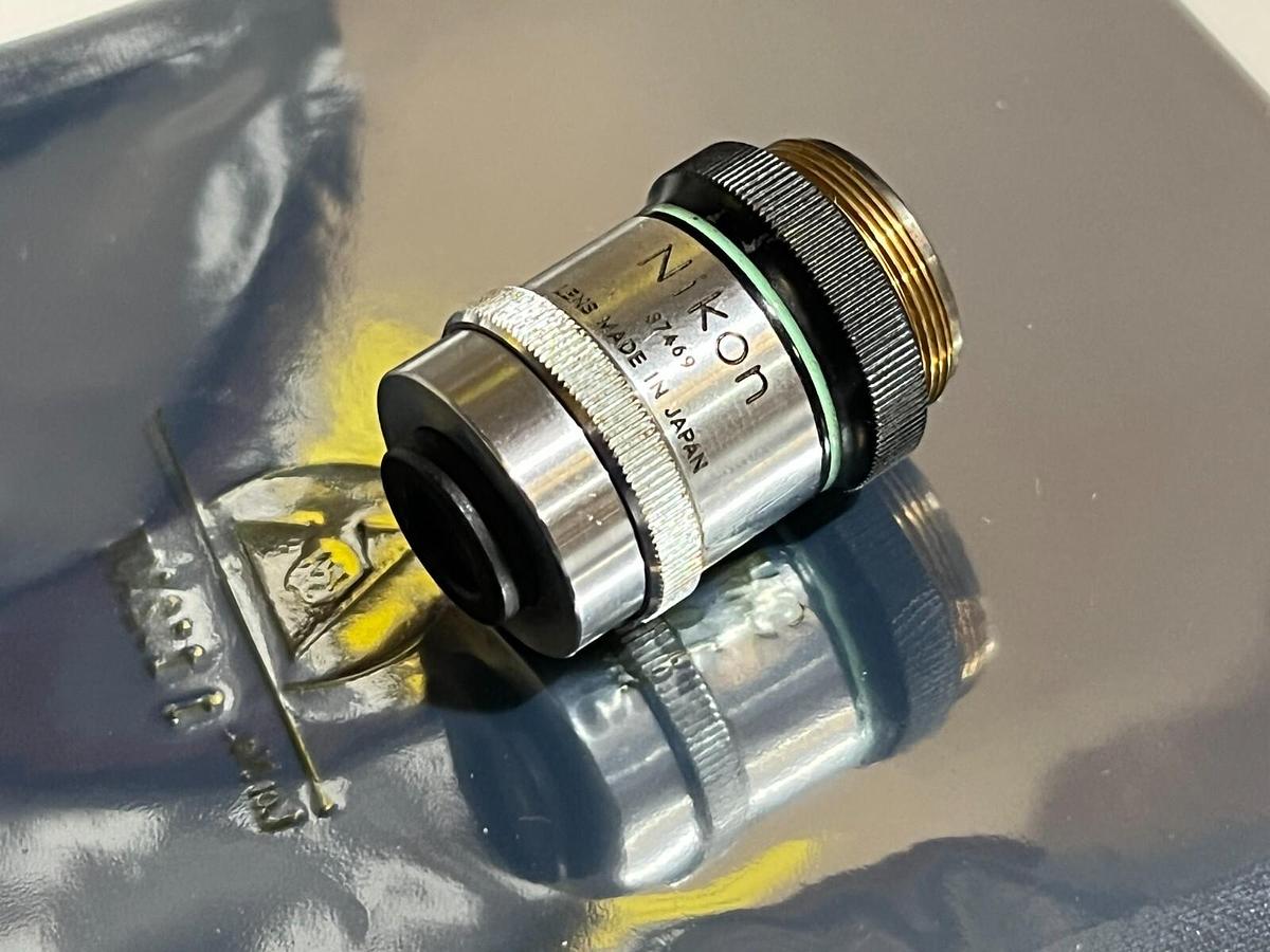 Used Nikon U20 0.33 - 20 x Long-Action Objective Microscope Lens with Iris Adjustment