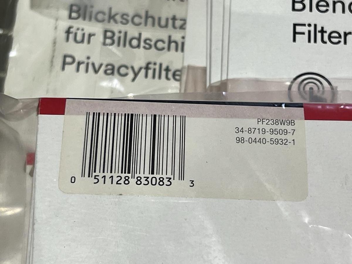 9 Pack: 3M PF238W9B 23.8" Privacy Filter + PF23.6W9 23.6" 16:9 Aspect