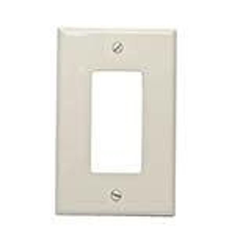 Used 1-Gang Decora/GFCI Device Decora Wallplate, Midway Size, Thermoplastic Nylon, Device Mount, - Ivory ES7644