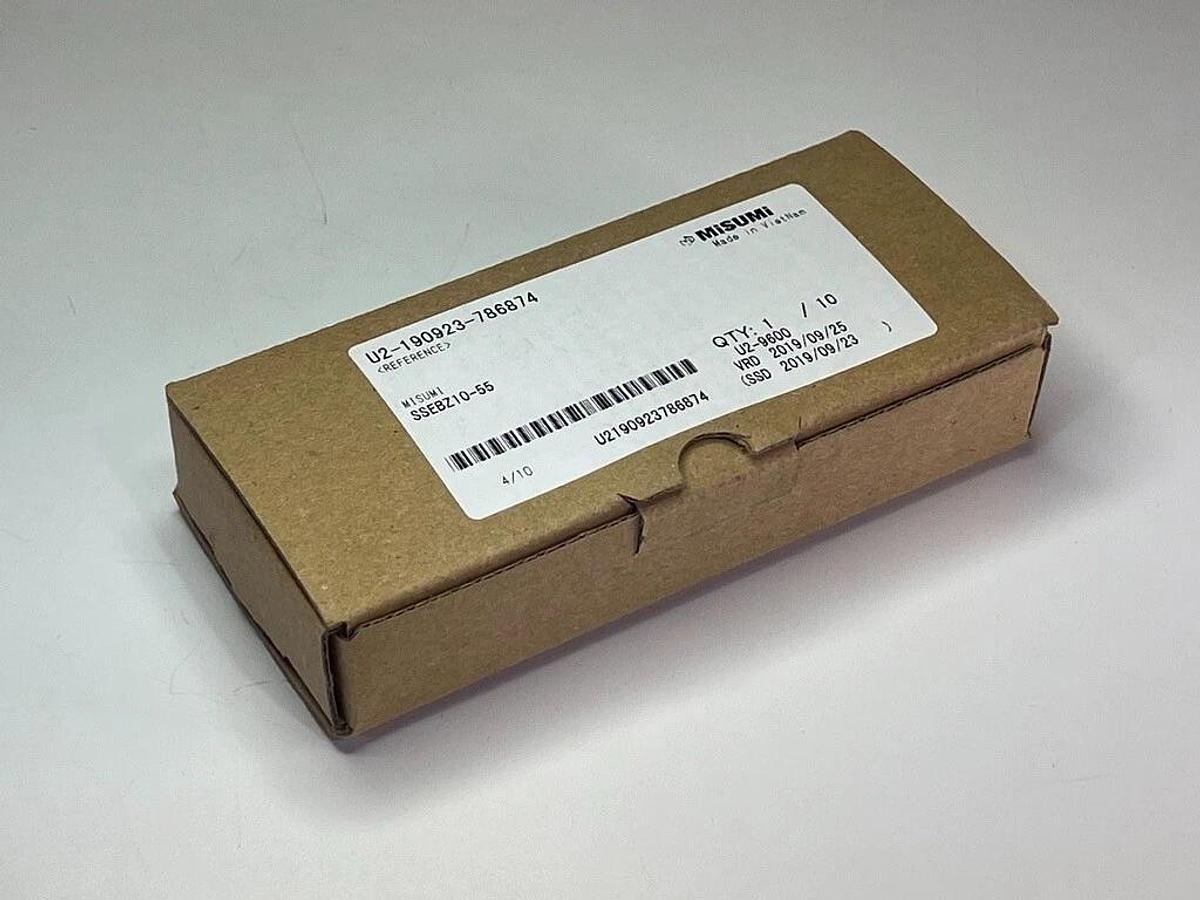 Used Misumi SSEBZ10-55 Miniature Linear Guide Assembly - 55mm Stainless Steel Slide