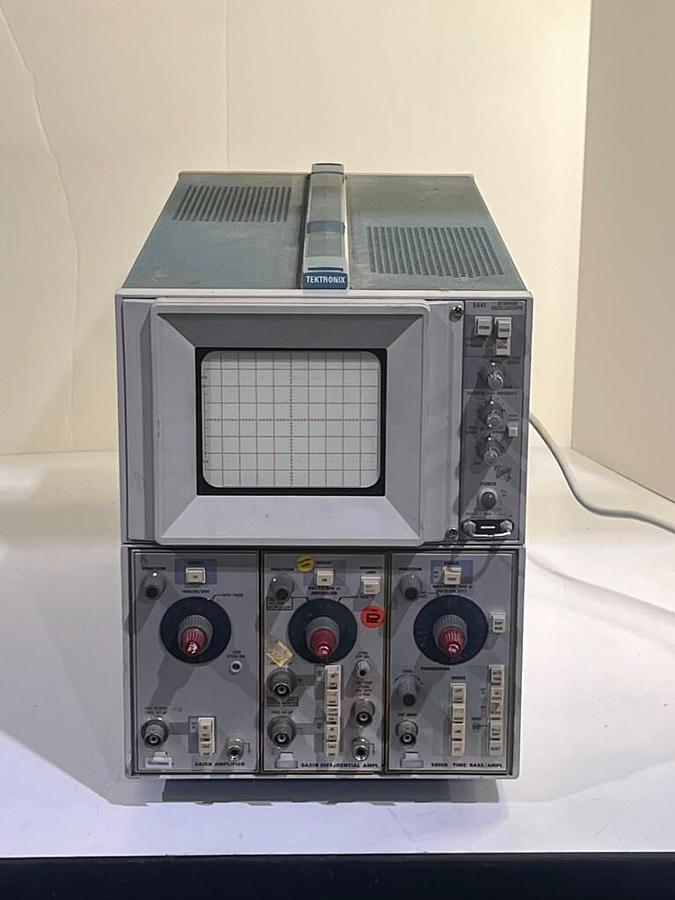 Used Tektronix 5441 Storage Oscilloscope Mainframe with 5A15N, 5A21N & 5B10N Plug-Ins