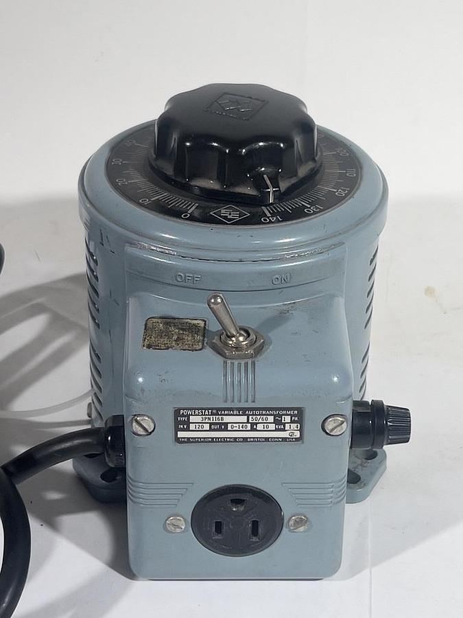 Used Superior Electric 3PN116B Powerstat Variable Autotransformer 0-140V 10A - Variac