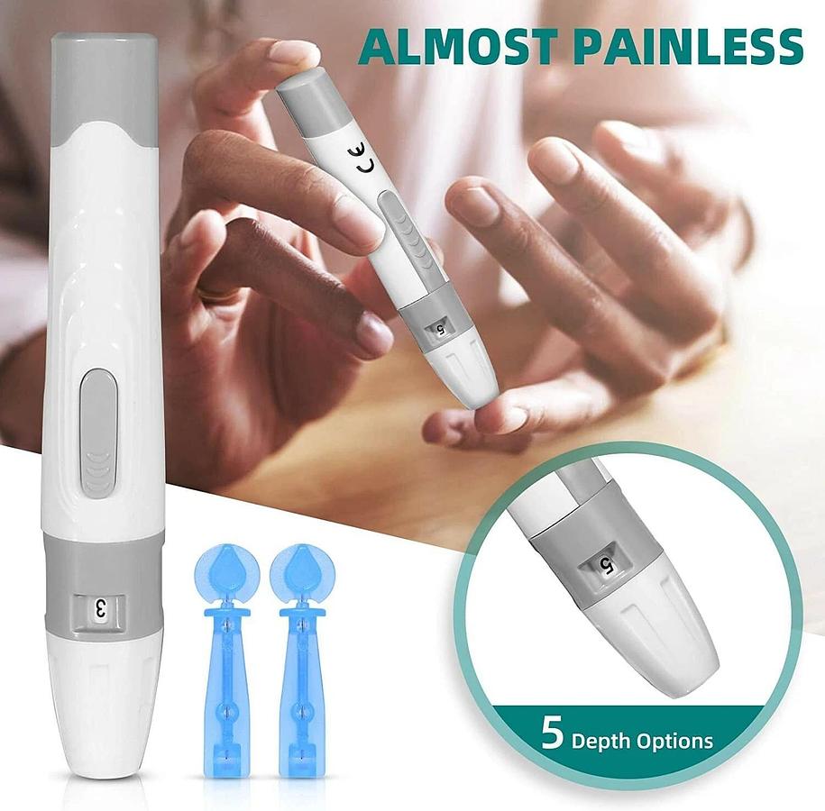 Used Metene Enhance Blood Glucose Monitoring System with 100 Strips EXP 09/22