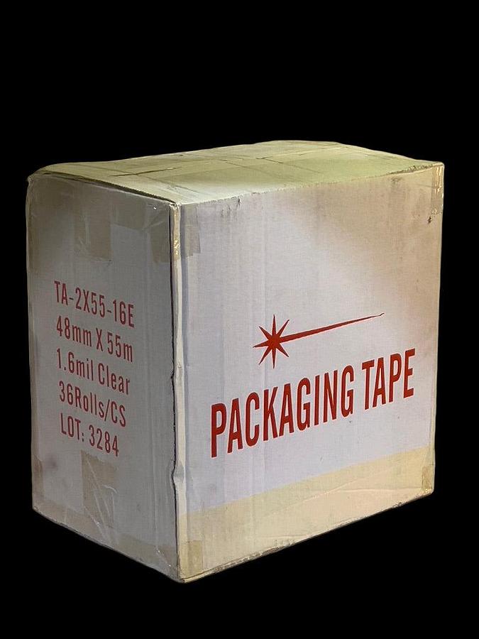 Used 36 Roll Case - Clear Packaging Tape 2" Wide 60 Yards Long 1.6mil - ES7207