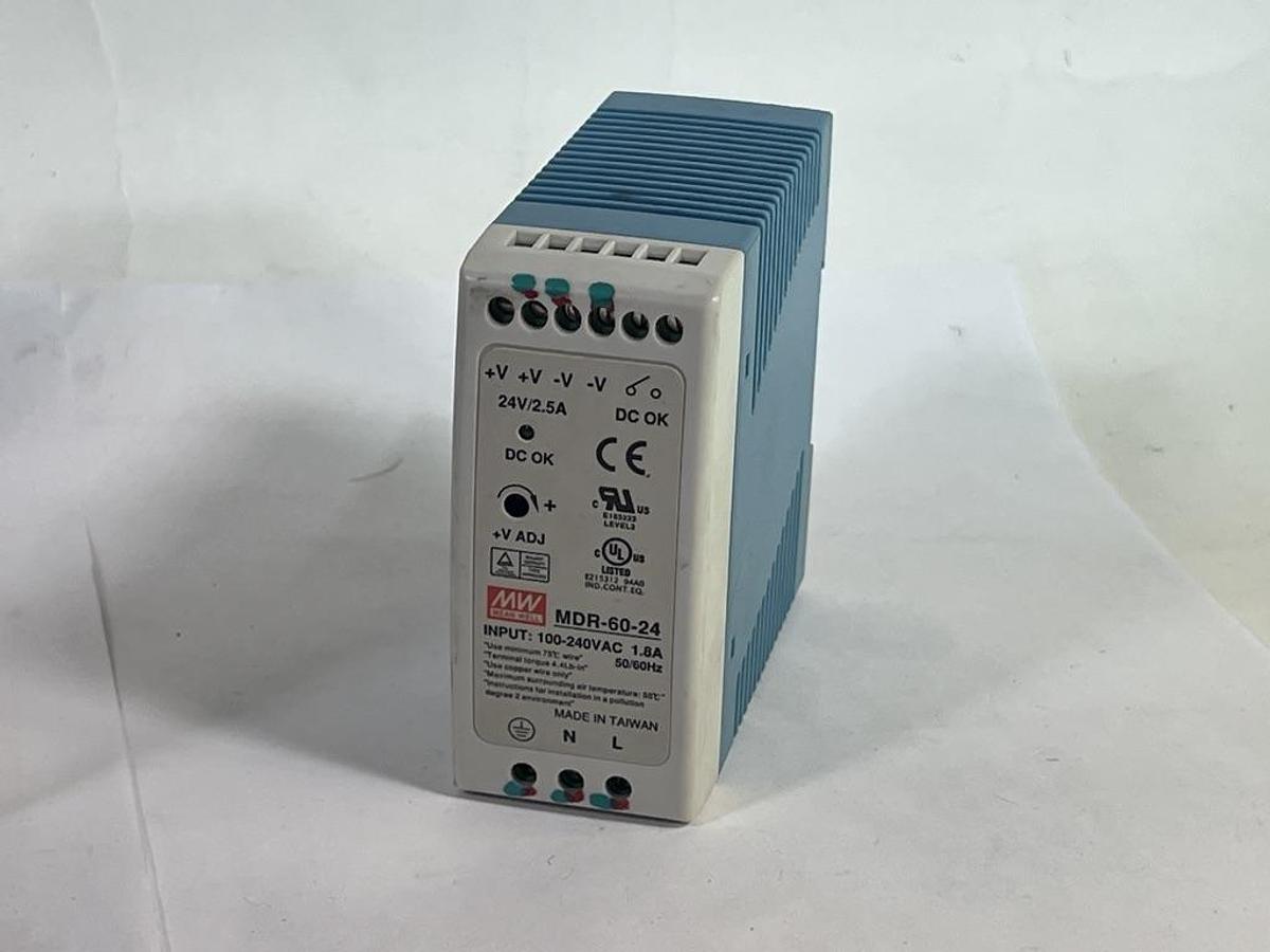 Lot of 8 Assorted Mean Well DIN Rail Power Supplies