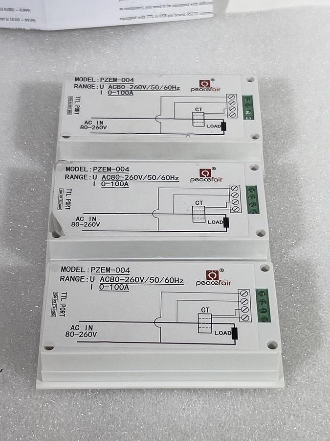 Used Lot of Bel Power PQDE6W-Q24-S24-T & PeaceFair PZEM-004