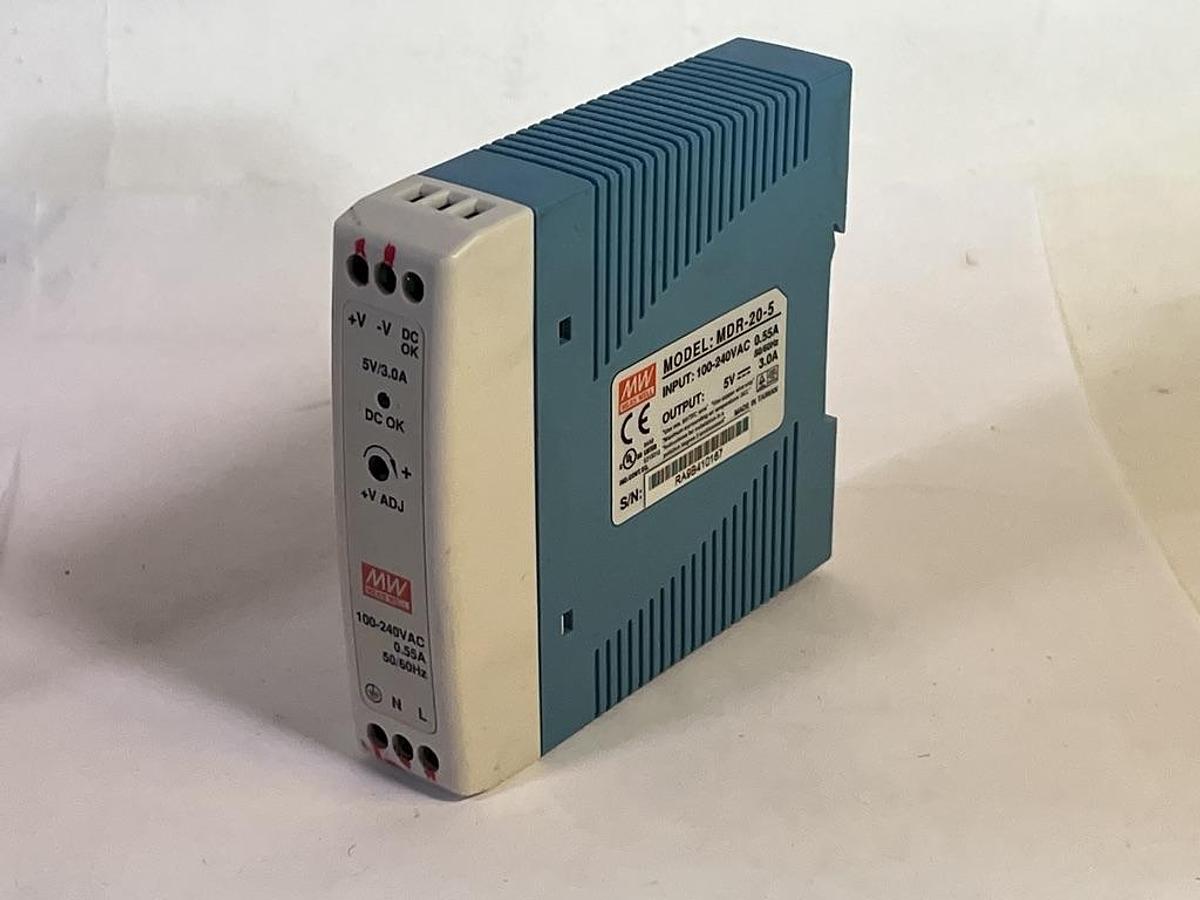 Lot of 8 Assorted Mean Well DIN Rail Power Supplies