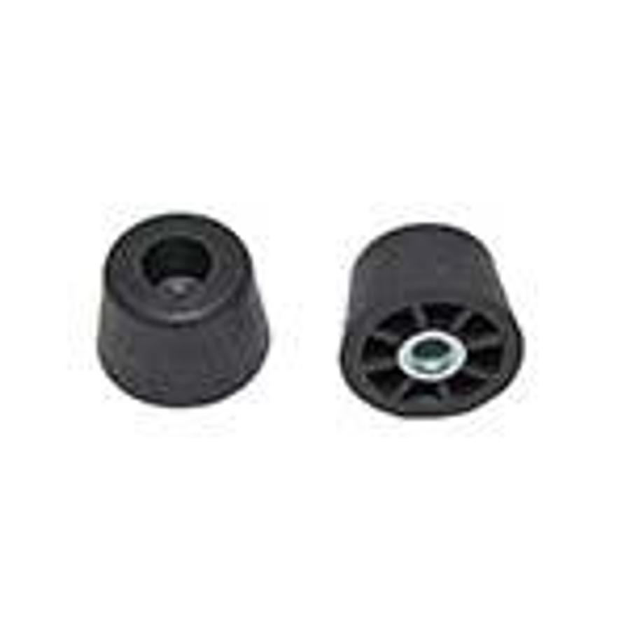 Used Recessed Rubber Bumper / Foot 0.937" (23.8) Diameter, Black ES7354
