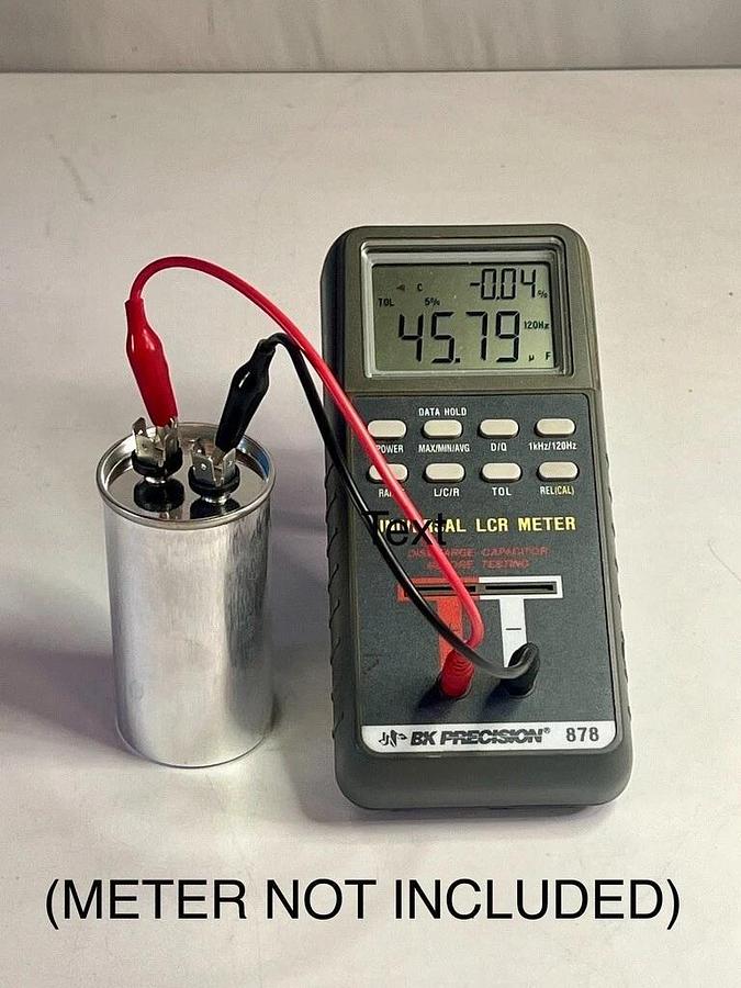 Used Case of 50: TEMCo Individually Boxed 45.0uF 370VAC Round Motor Run Capacitors