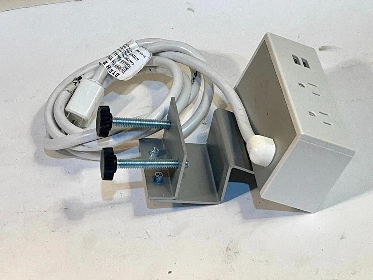 Used Byrne - Dean: Edge Mount Power Unit w/ 2X USB-A Sockets & 2X of 120V AC Sockets