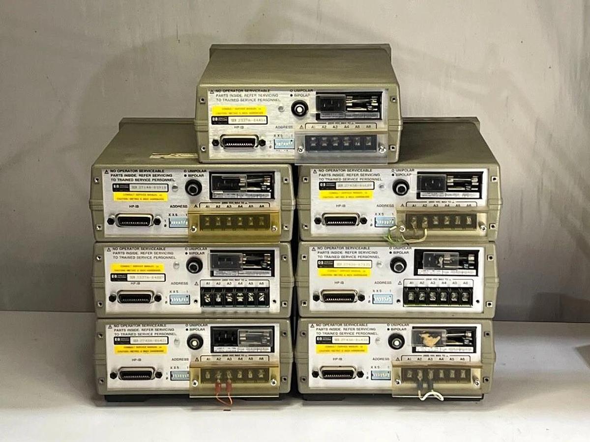 Used Lot of 7 Pieces: Hewlett Packard HP 59501B Isolated DAC/Power Supply Programmer