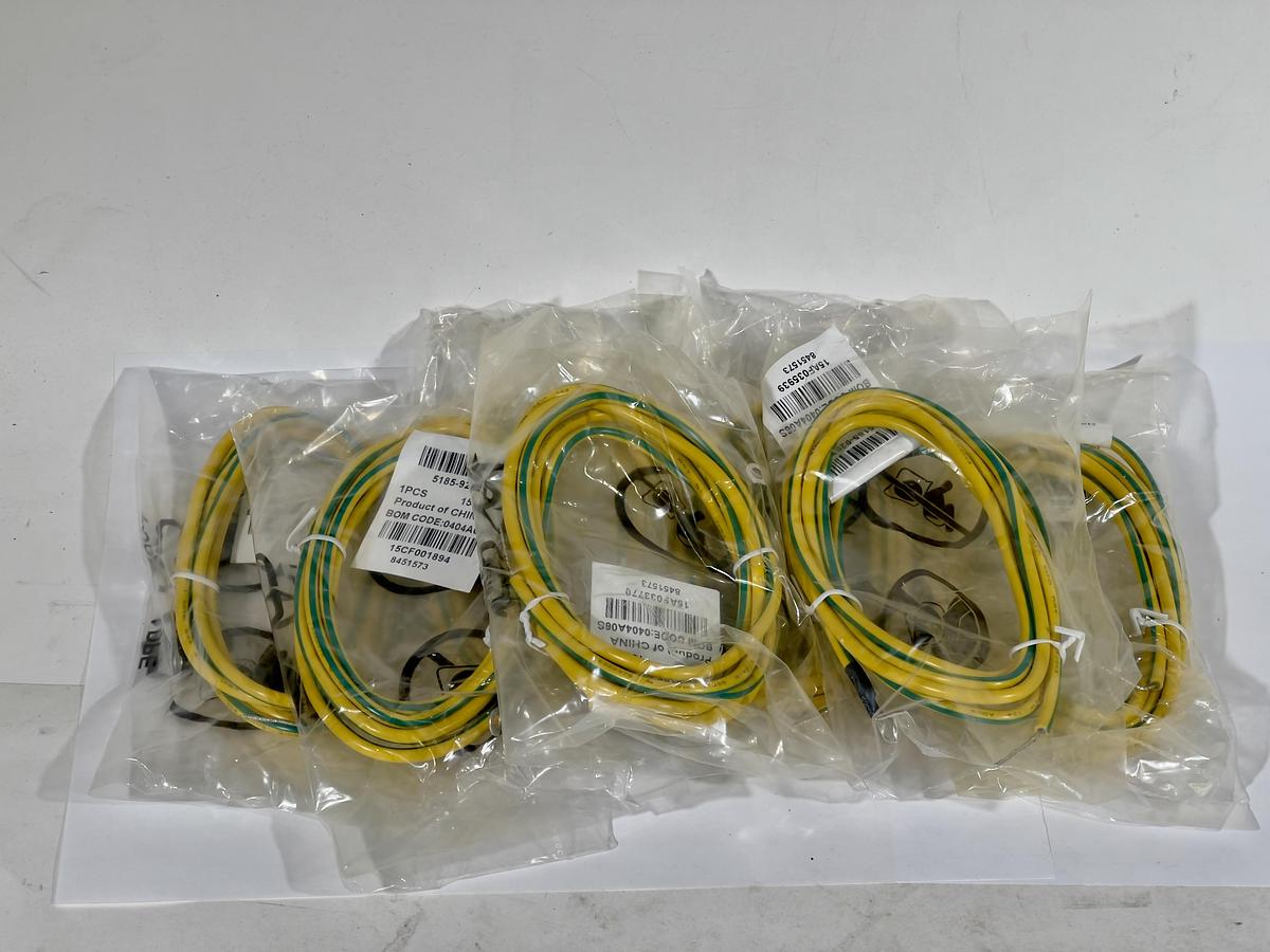 Lot of 7 Pieces Hewlett Packard HP 5185-9292 Chassis Ground Cables, 2-Meter