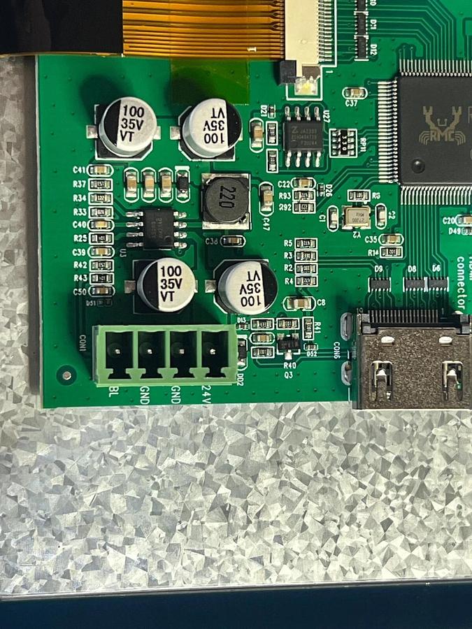 Used Phoenix Display 7" LCD 1024x600 TFT w/ HDMI & USB Input PN S070BWS59HD-DC114-P16