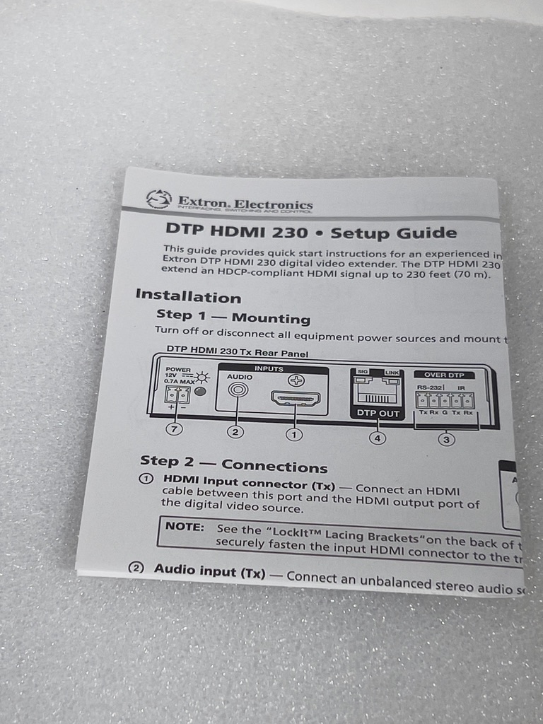 Used 2019 Extron DTP HDMI 4K 230 Rx