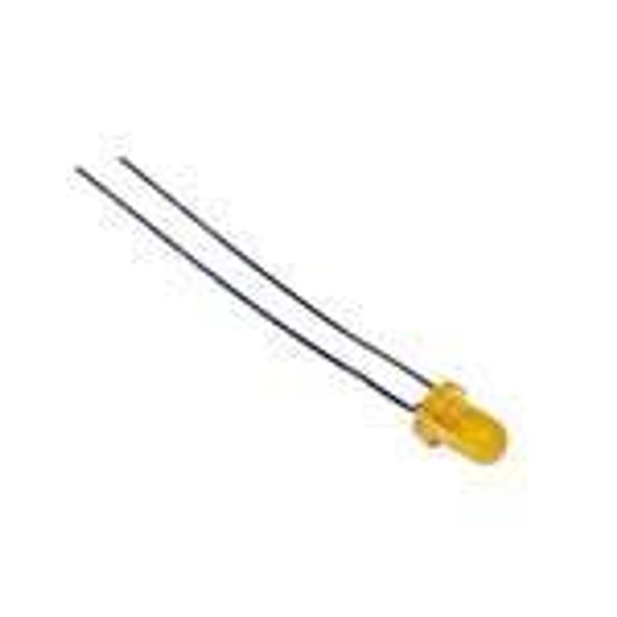 Used LED, Uni-color, Lens is Orange Diffused, Source color is Red Orange, T-1 630nm 3mm ES6797