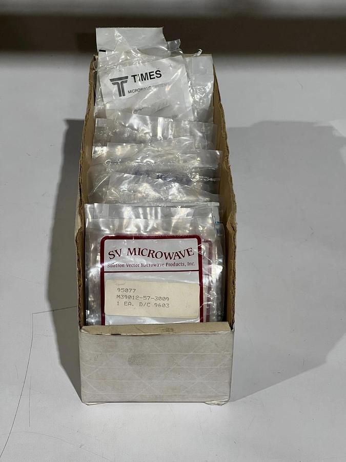 COAX LOT - 27 RF Coaxial Connectors: Amphenol - Radiall - SV & Times Microwave