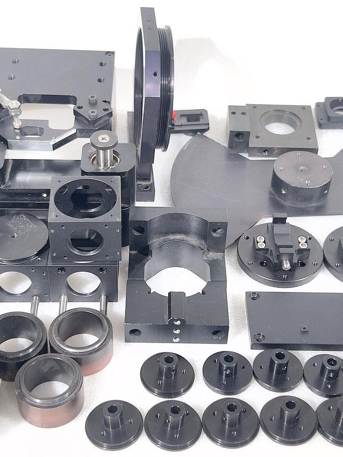 Lot of Black Anodized Hardware Optics Photonics 