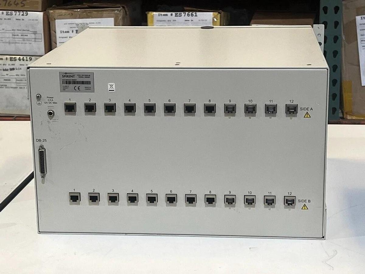 Used Spirent DLS 6800 VDSL2 Multiline Production Simulator DLS-6826-08 Needs P/S
