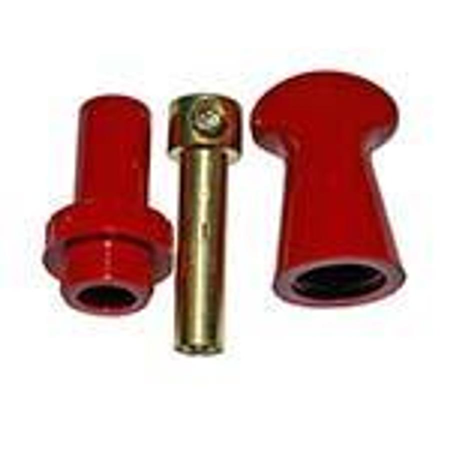 Used Electric Socket Plug 100A; Red ES6981