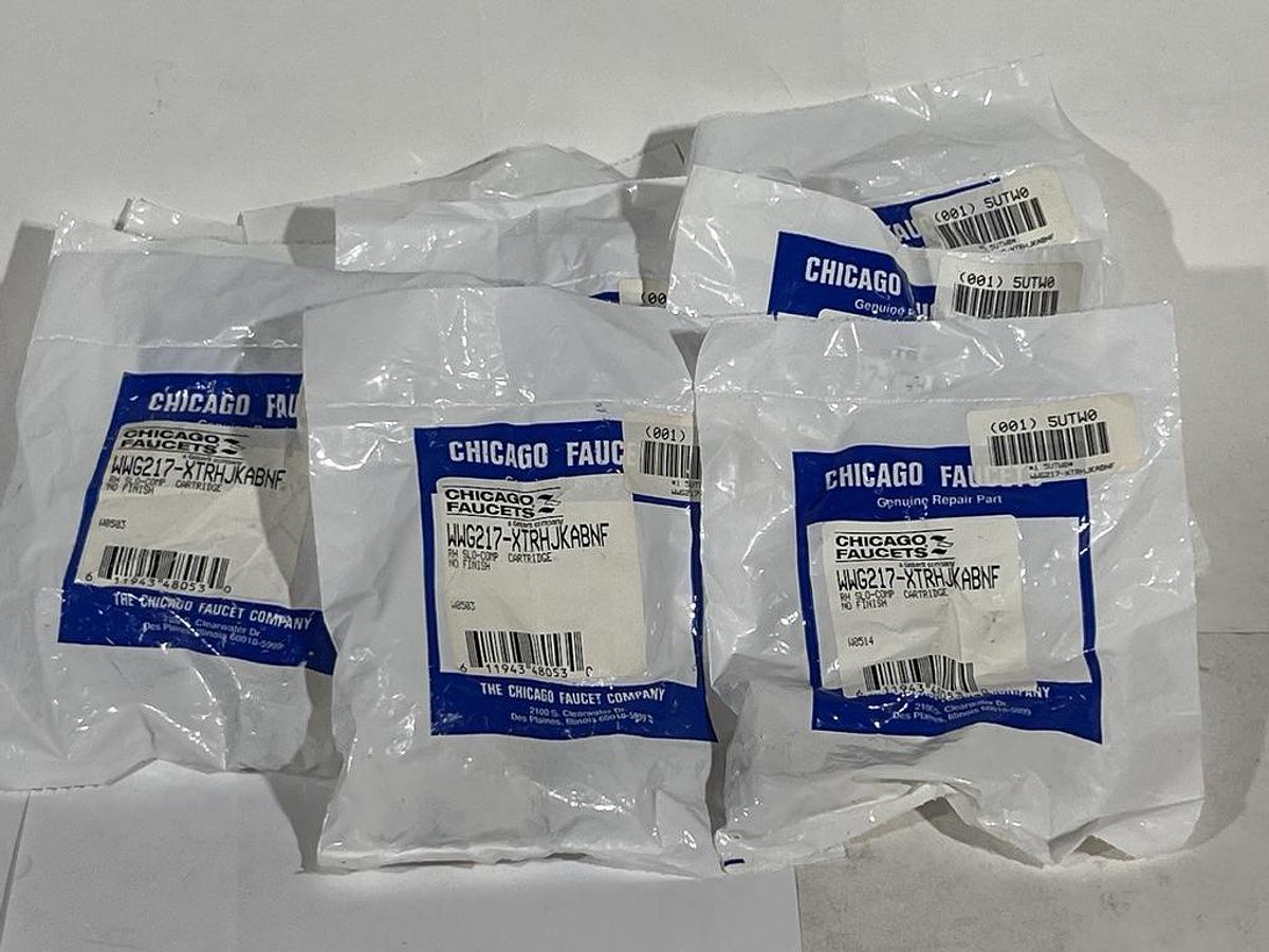 Lot of 9 Chicago Faucet 217-XTRHJKABNF Right Hand Slow Compression Cartridges