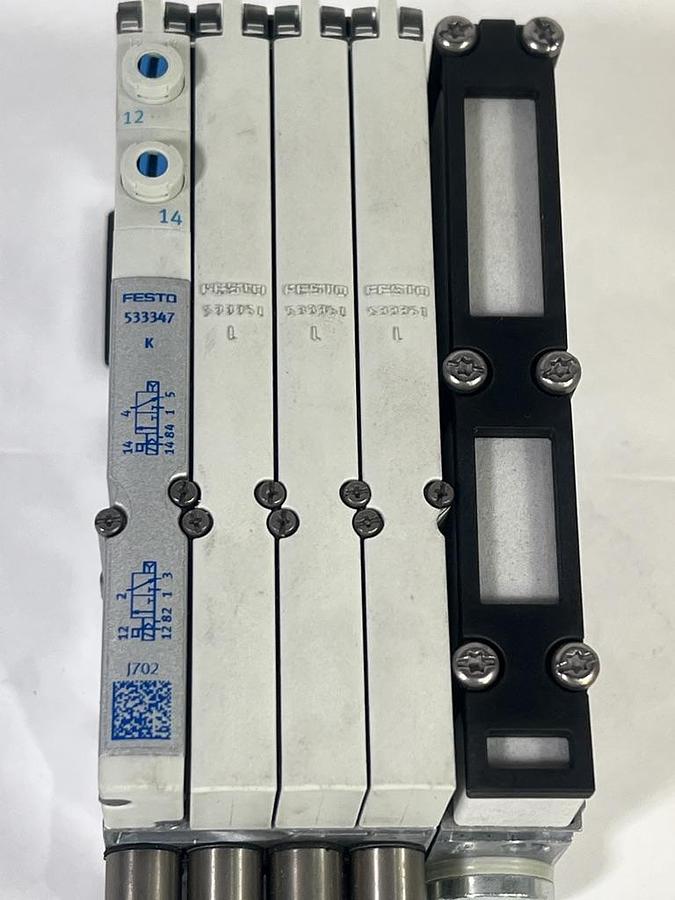 Used Festo VMPA1-M1H-K-PI Air Solenoid Valve Assembly w/ Silencer 533347