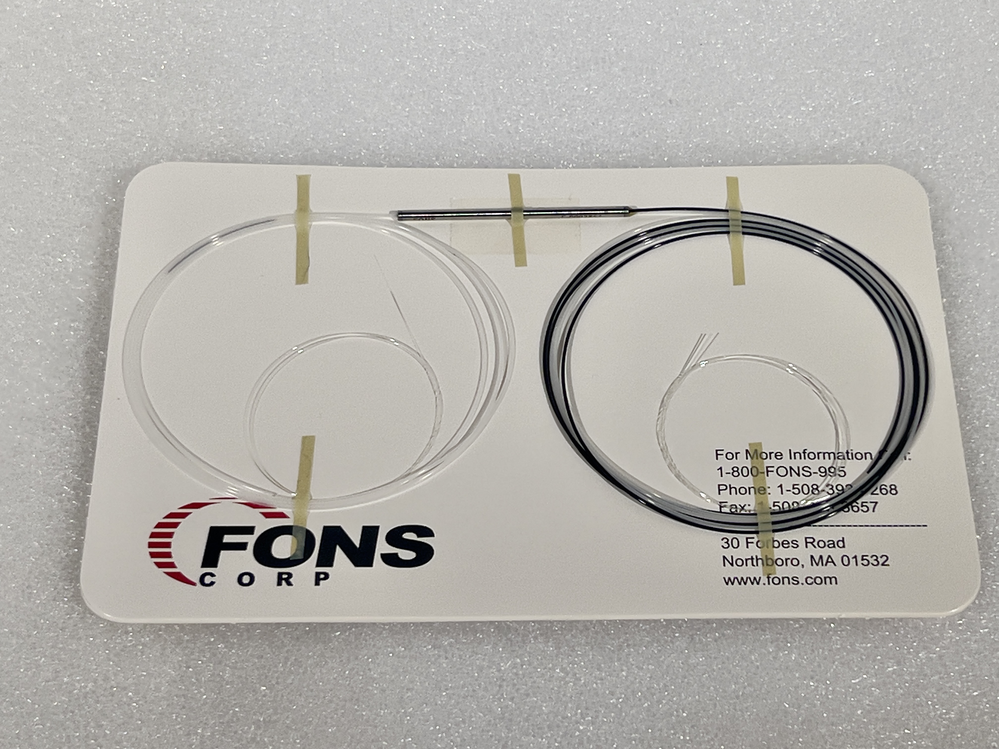 FONS Corp SP-S2Y00EF99J-P Fiber Optic Splitter 1X2, 1550 nm, 900 um Jacket