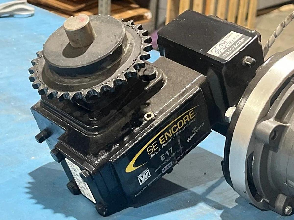 Used Baldor Reliance CDP3310 Electric Motor + Winsmith E17 MDND 300:1 RA Gear Reducer