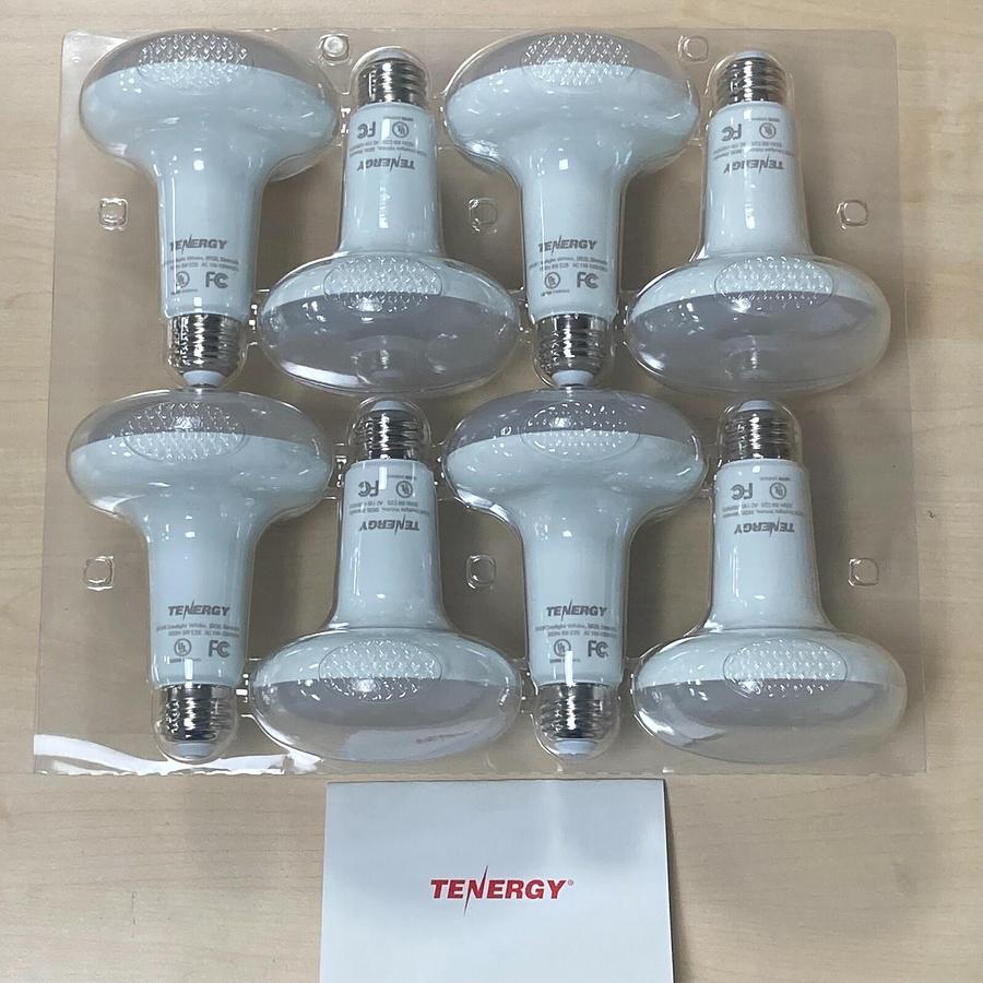 Used Tenergy 8 Pack Dimmable LED Light Bulbs - 8 Watts 5000K 650 Lumens - PN 59205