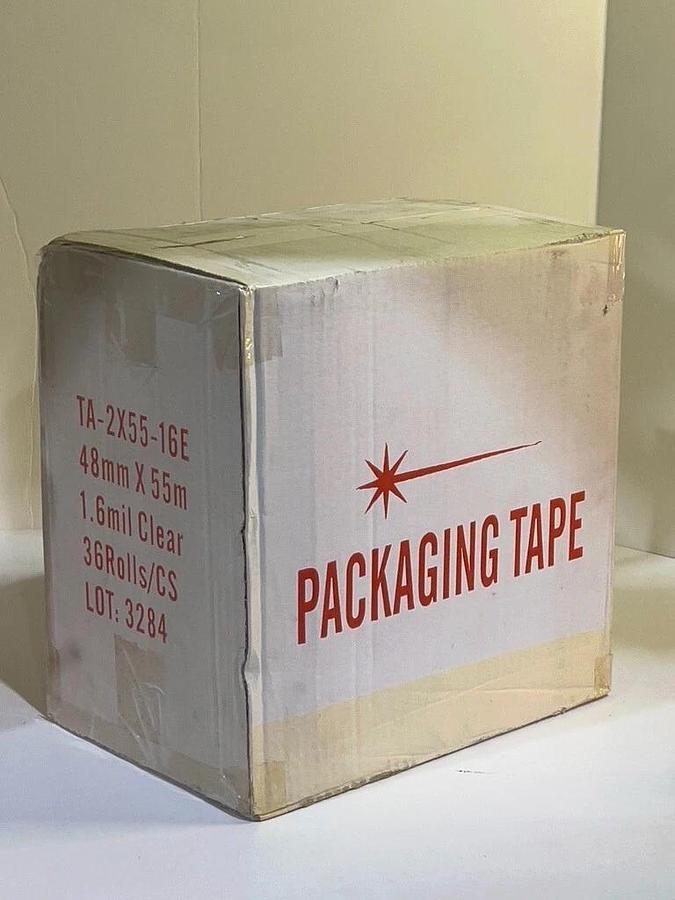 36 Roll Case - Clear Packaging Tape 2" Wide 60 Yards Long 1.6mil - 