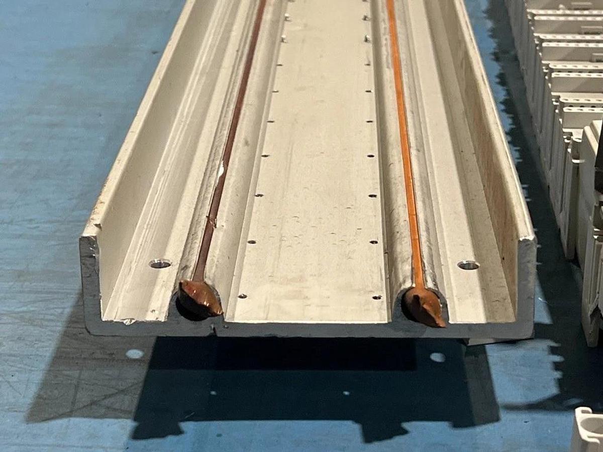 Used Lot of 27 Crydom Solid State Relays Mounted on Aluminum Radiator Block - D2450