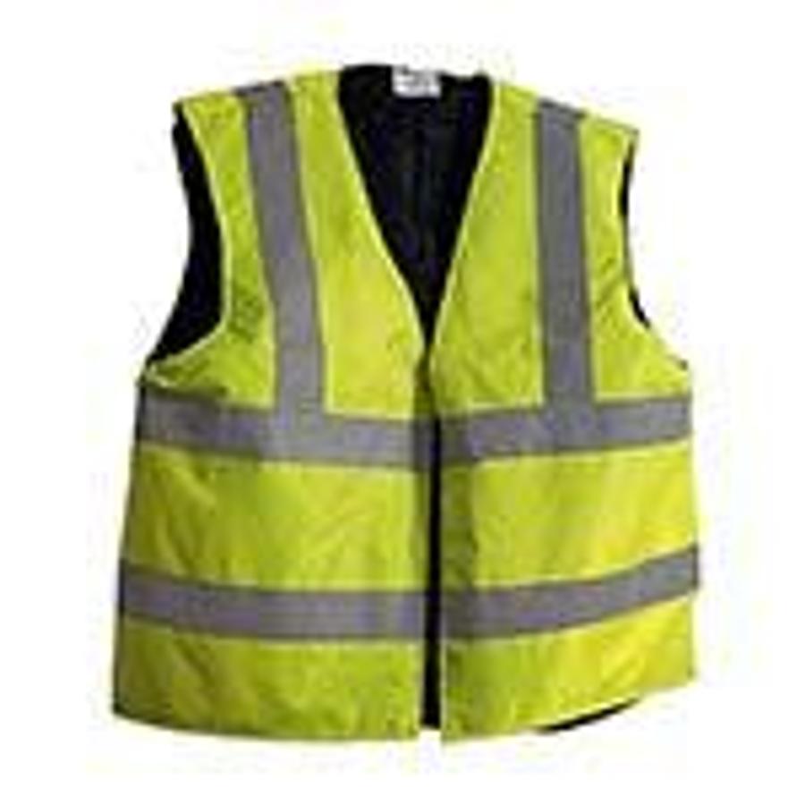 Used Surveyor's Safety Vest-Overcoat; Size=XL; (Green) ES7700