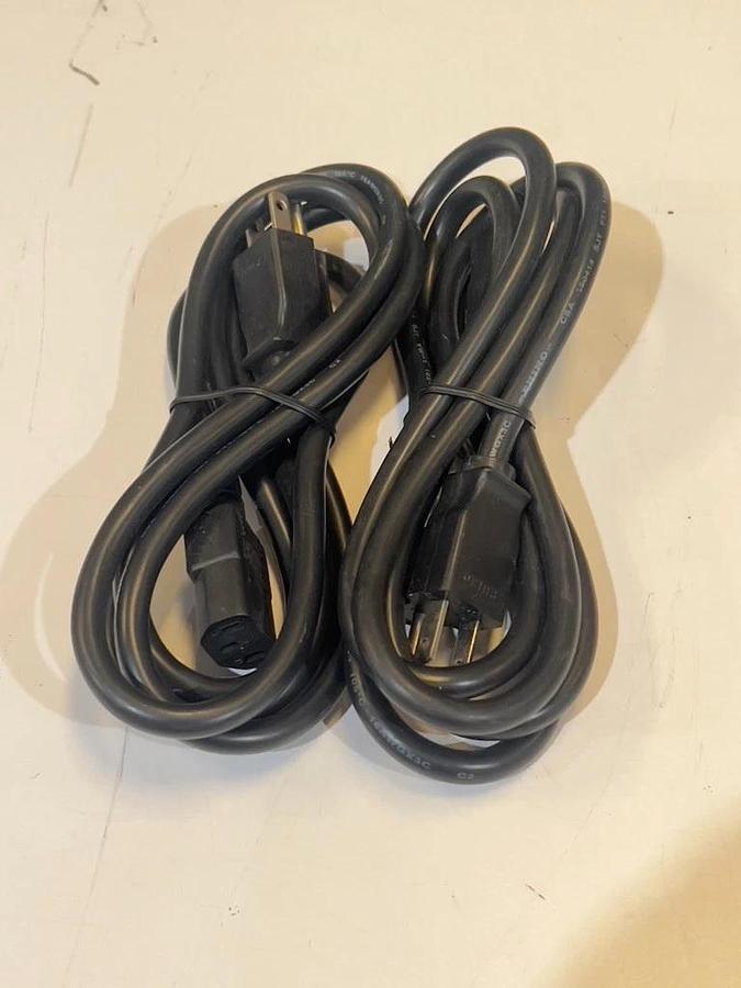 Lot of 88 Pieces:  Computer AC Power / Line Cords - NEMA 5-15P to C13 IEC 60320