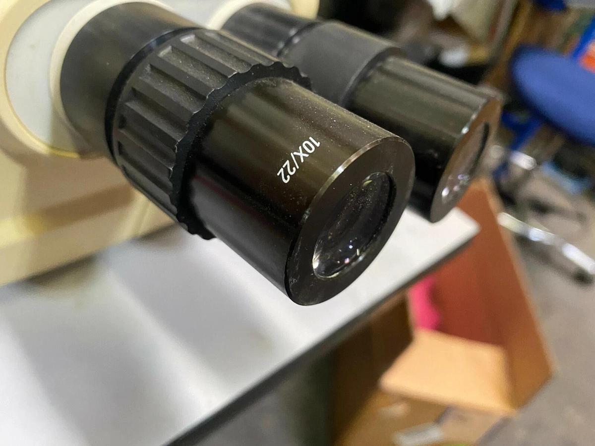 Used Lecia GZ6 Stereo Microscope Head w/ 10X/22 Eyepieces & 312621 Lens Shield, AS-IS