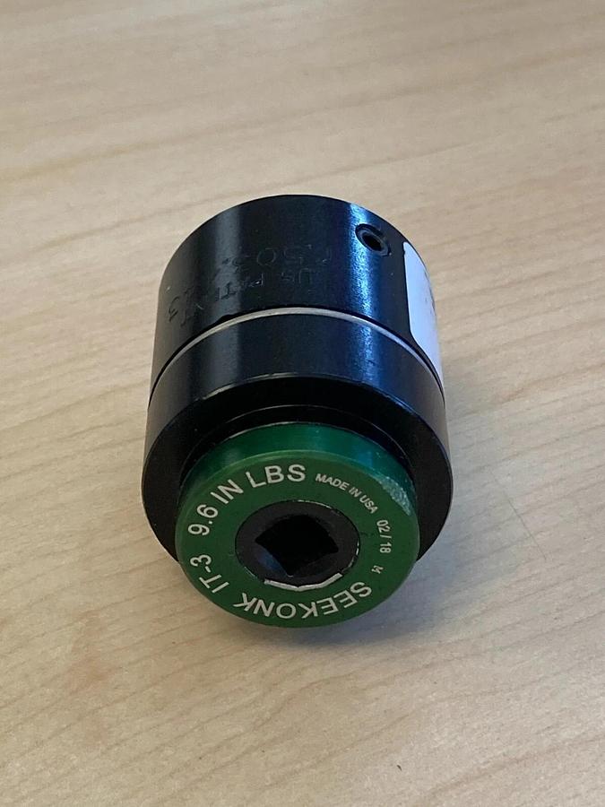 Used Seekonk IT-3 1/4" Precision Inline Pre-Set Torque Limiter 9.6 in lbs Inch Pounds