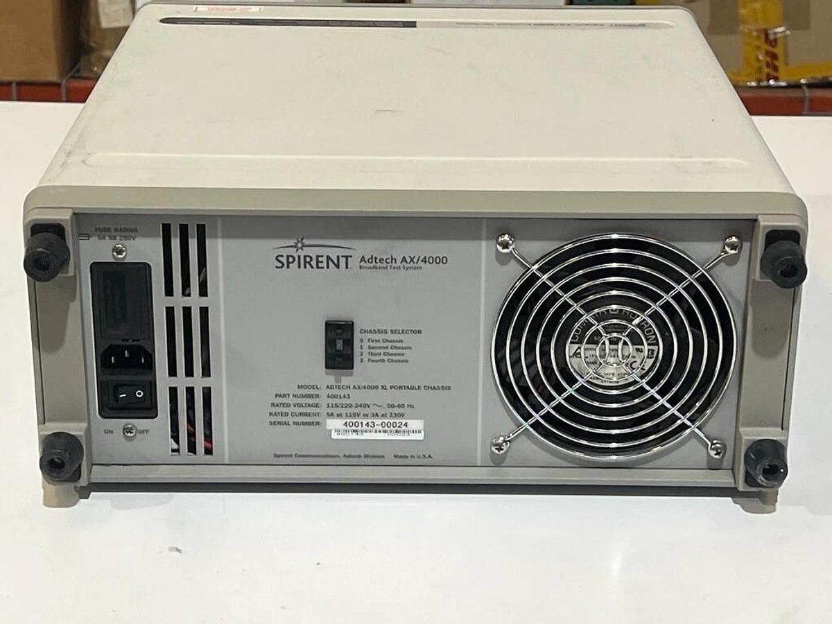 Used Spirent Adtech AX/4000 P/N: 400143 - Broadband Test System with 5 Modules OC-12c
