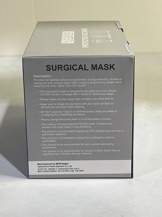 Case of 2500 Pieces (50 Boxes) 4 Layer Surgical Mask - Green Seed Brand