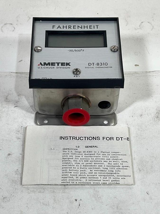 Ametek DT-8300 Digital Thermometer DT-8310 Fahrenheit -50/450