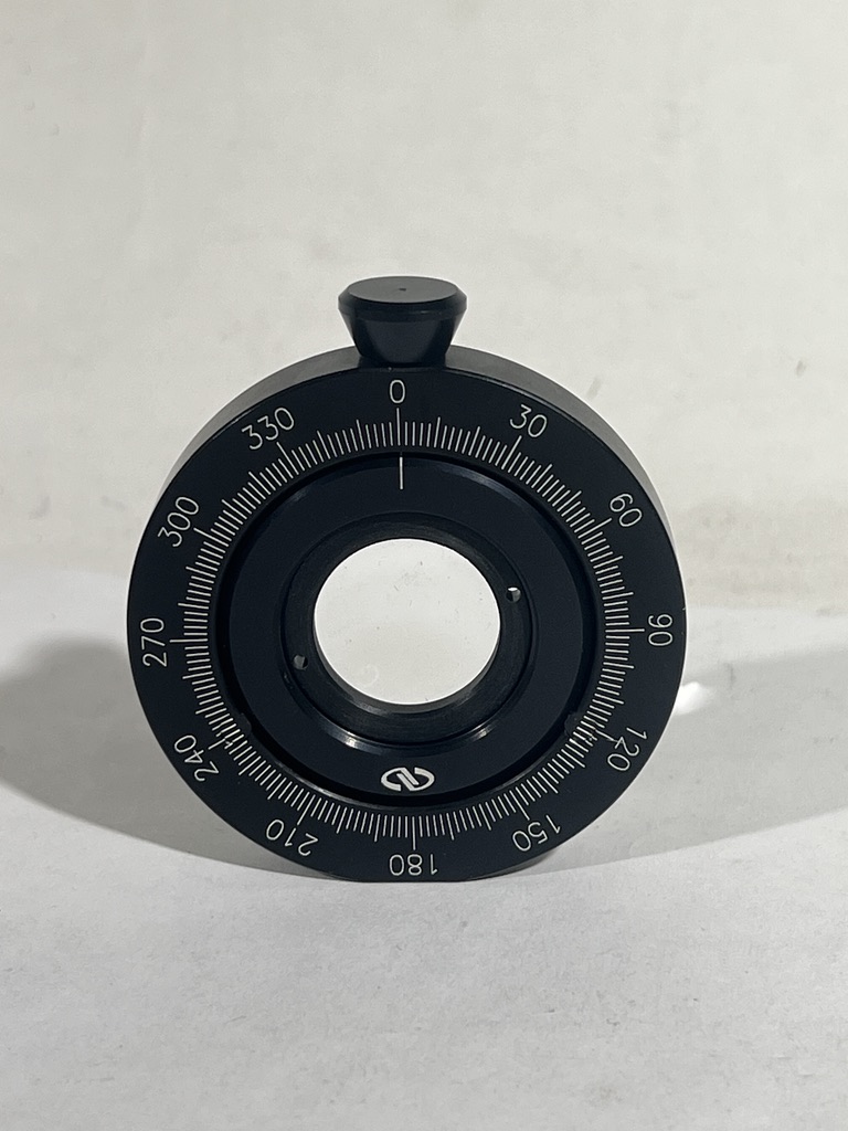 Used Newport Lot Optic Cell Rotation Mount, 2° Graduations, For LH1 Optic Cells