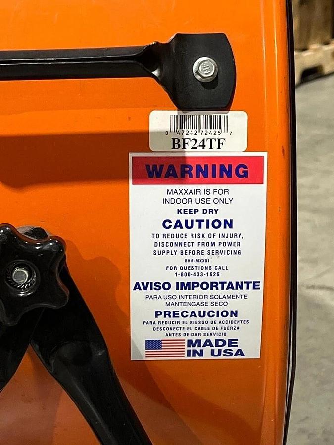 Used Maxxair Ventamatic 24" Fan BF24TF Portable Air Circulator - Missing Wheels