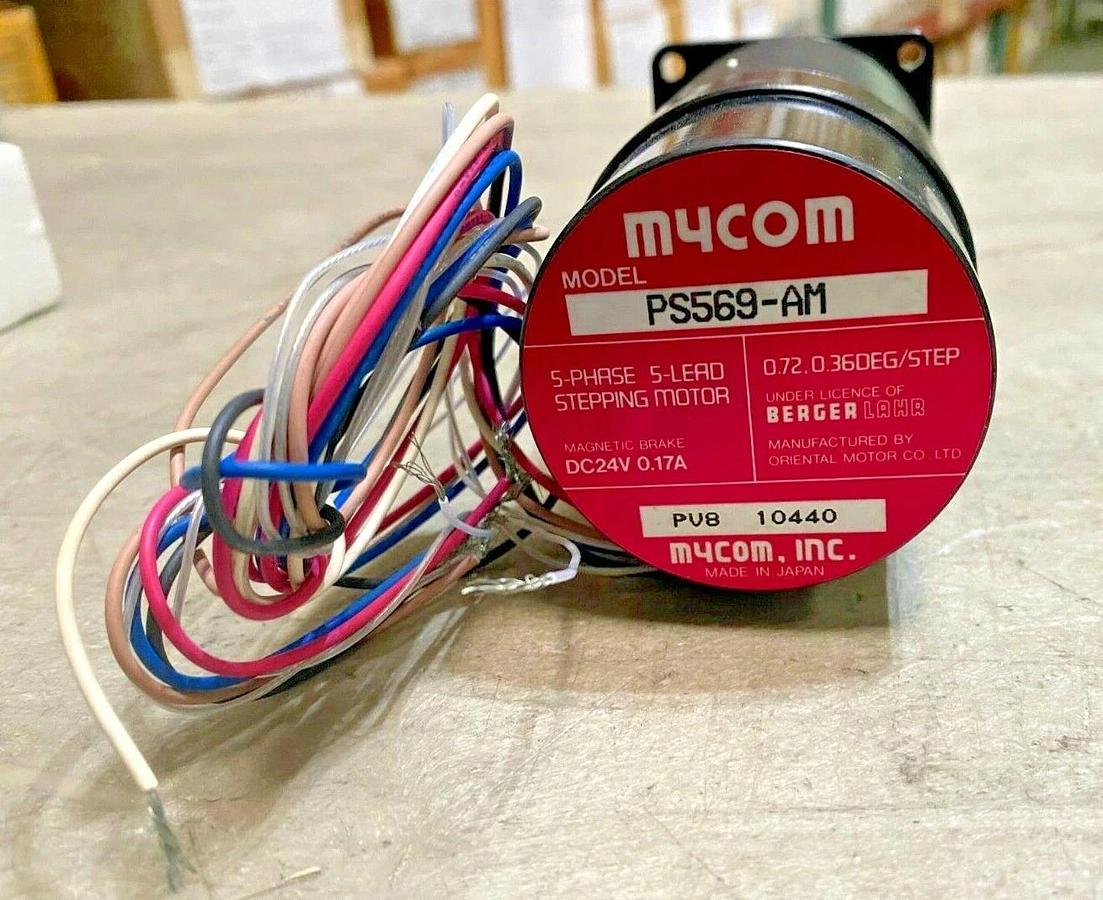 Mycom PS569-AM 5-Phase 5-Lead Stepping Motor w/ Magnetic Brake - Berger Lahr