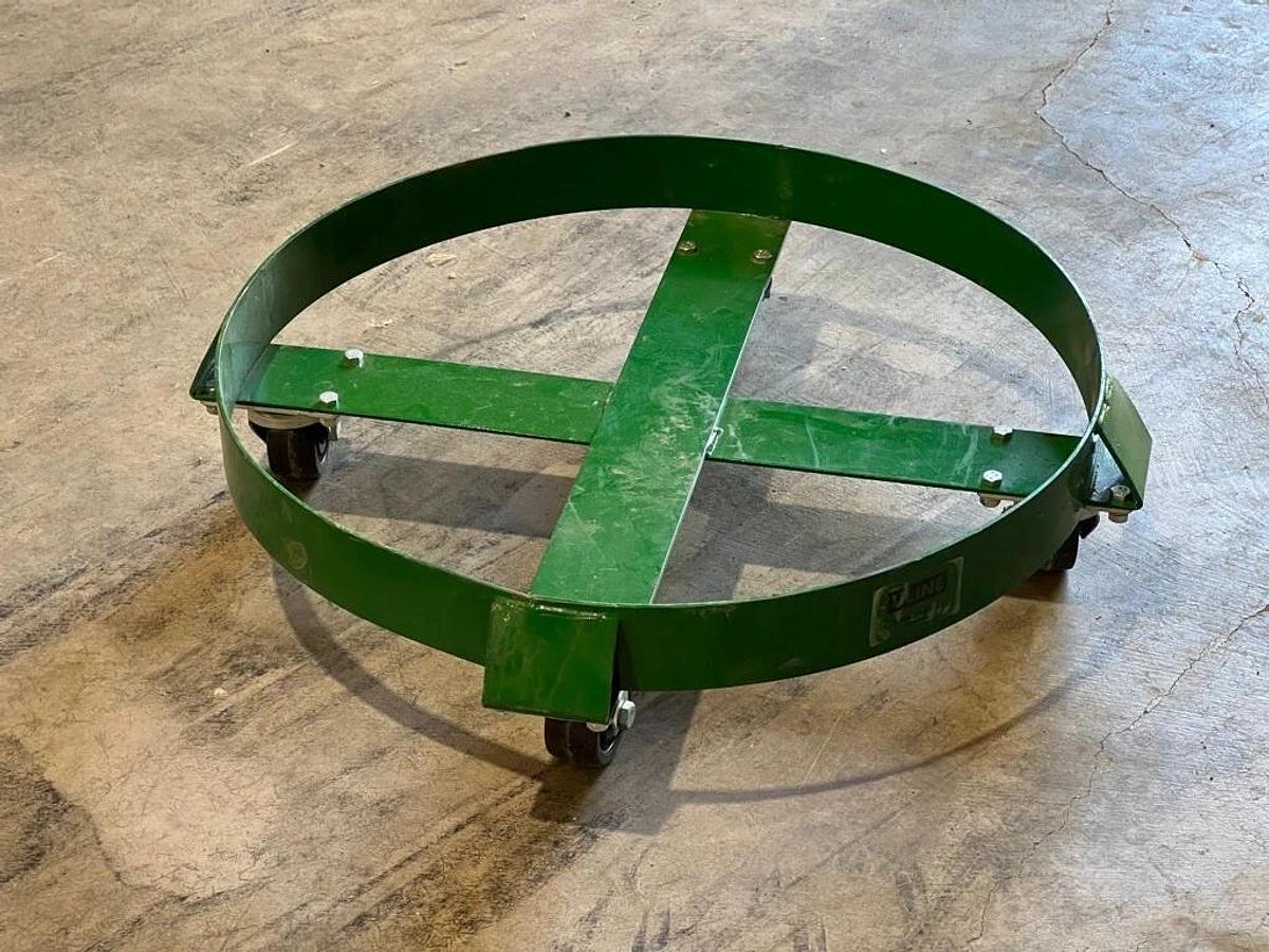 Used Uline Model No. H-1234 Steel Drum Dolly - 55 Gallon