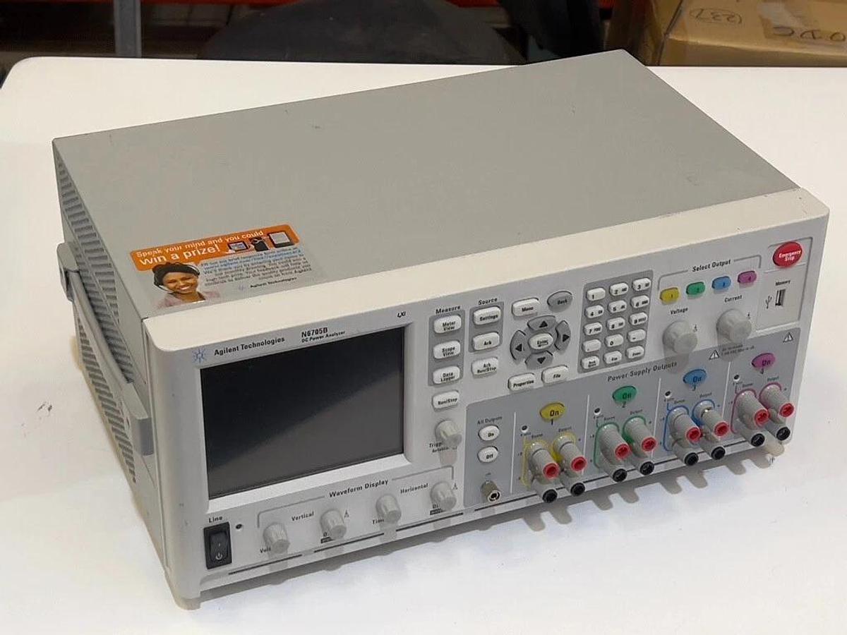 Used Agilent N6705B DC Power Analyzer with 4 Each N6752A Autoranging DC Power Modules