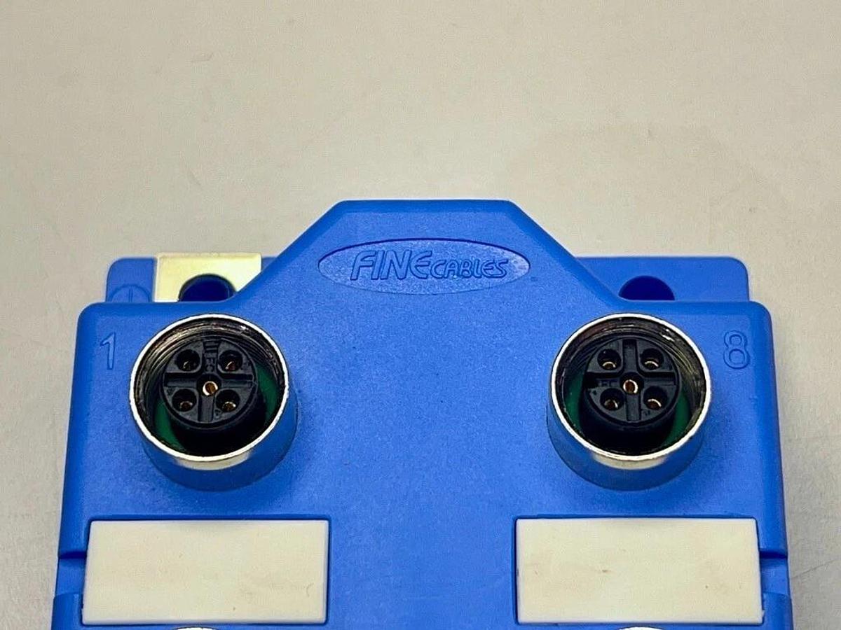 M12 Junction Box 8-Ports w/ Mini-change 7/8" Connectors JB8M12F05-MINIMF10RB