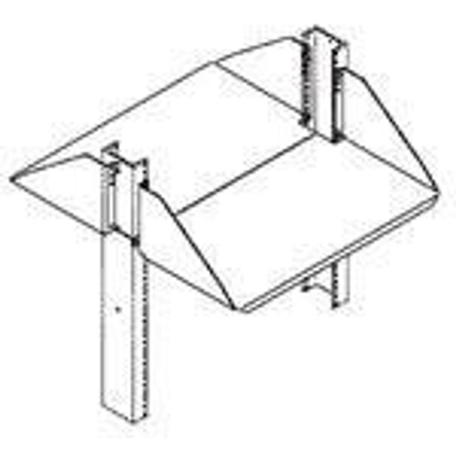 Used EQUIP SHELF, DOUBLE SIDE 23” rack. Clear Aluminum. More info on WEB... ES4231