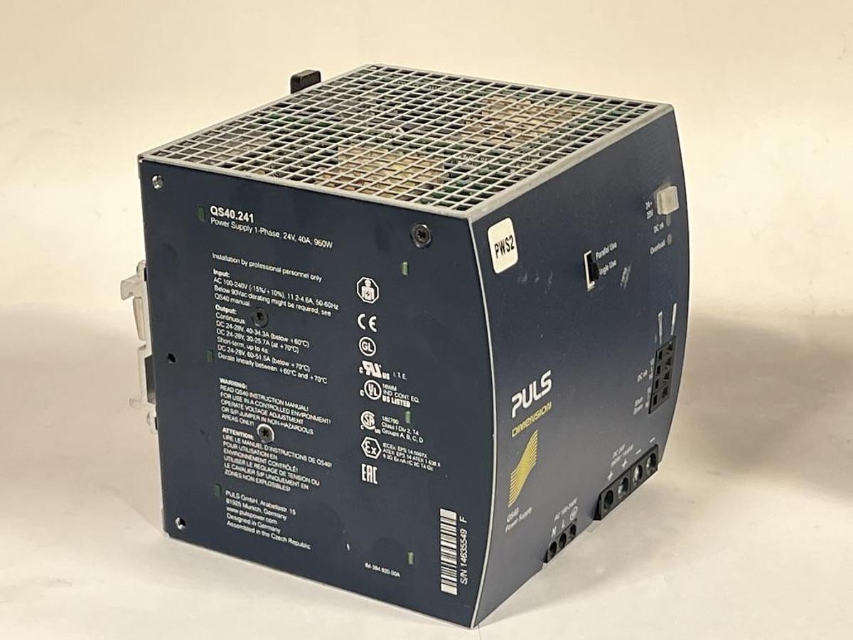 Used Lot of 5 PULS Dimension Series DIN Rail Power Supplies and Protection Module