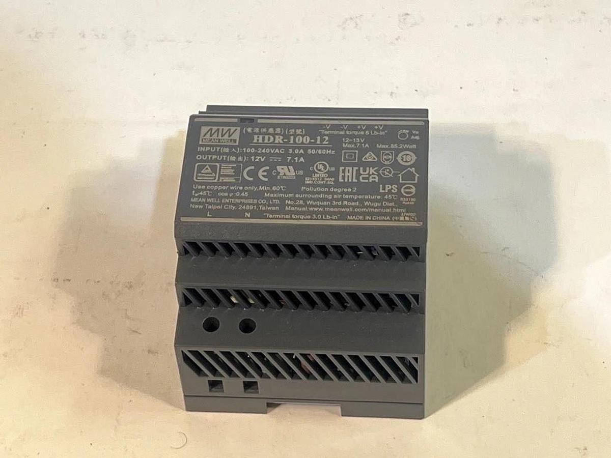 Lot of Mean Well DIN Rail Power Supplies & PULS Protection Module - HDR-100-48