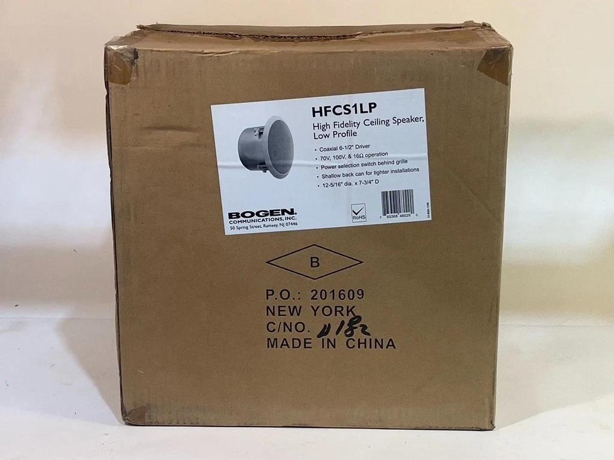 Lot of 2 Pieces: Bogen HFCS1LP 6.5" 75W Passive Ceiling Speaker (Off-White)