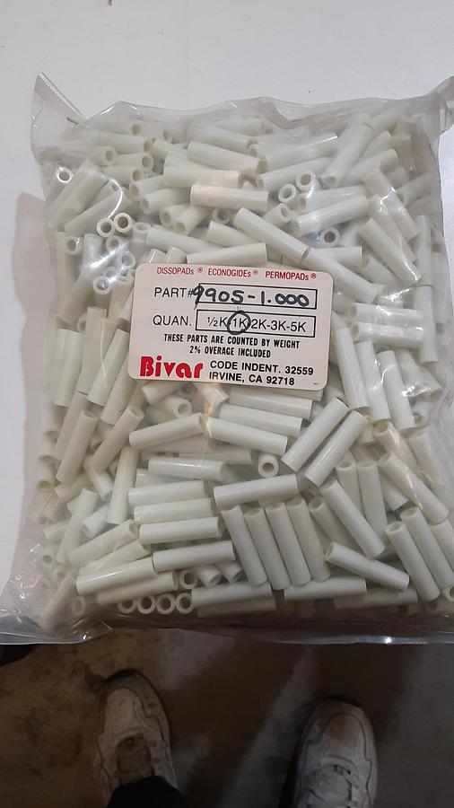 Used Nylon Tubular Spacer: OD .250”Bags of 1000pcs ES3305